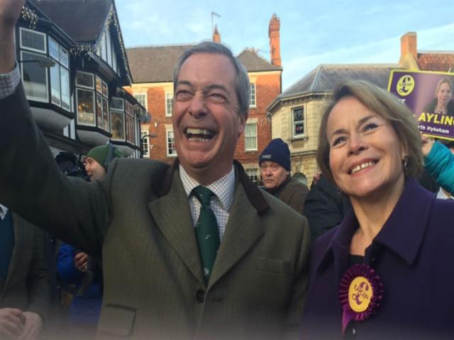 Former leader Nigel Farage has not left the campaign trail